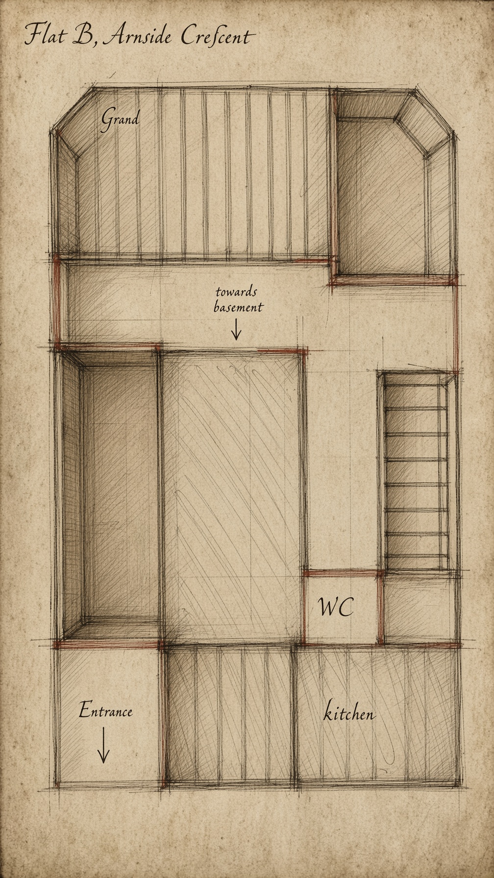 Flat B floor plan