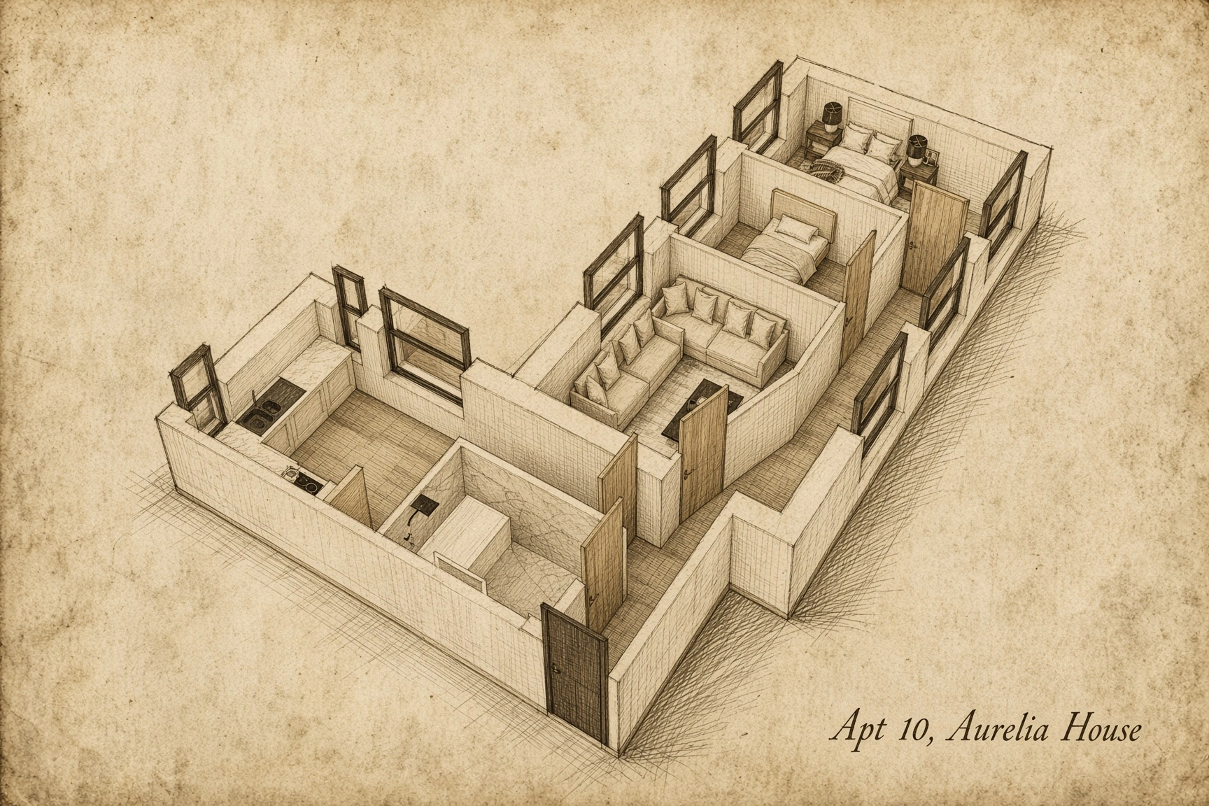Apartment 10 floor plan