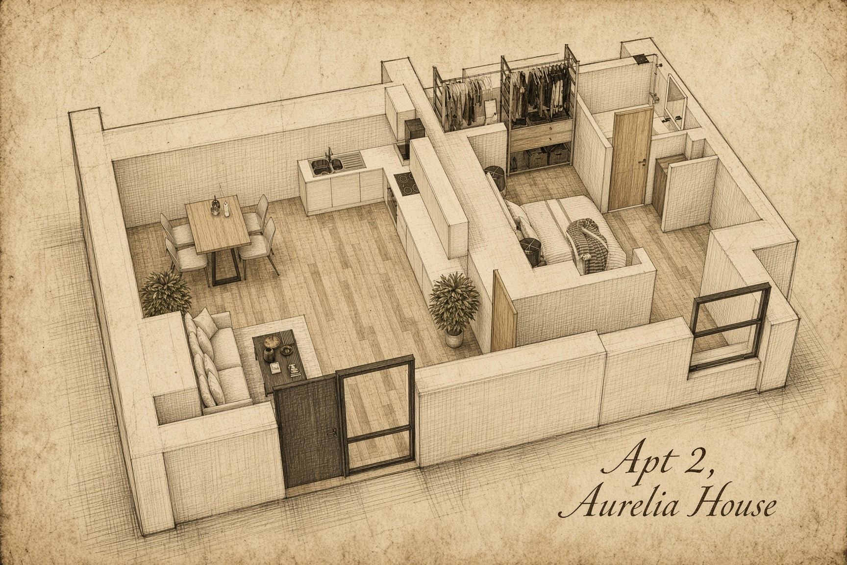 Apartment 2 floor plan