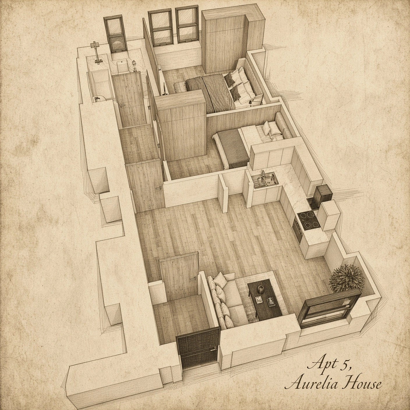 Apartment 5 floor plan