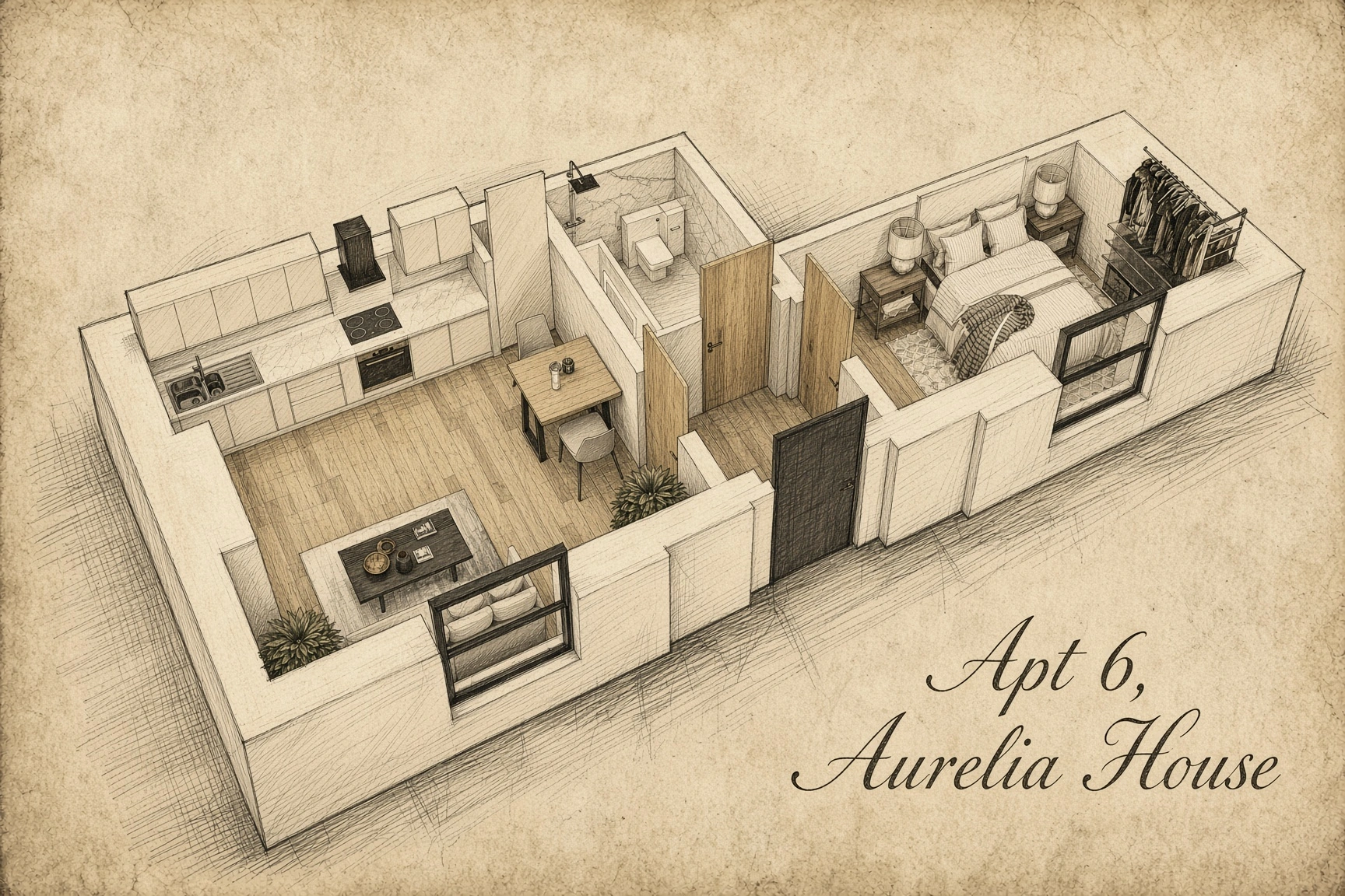 Apartment 6 floor plan