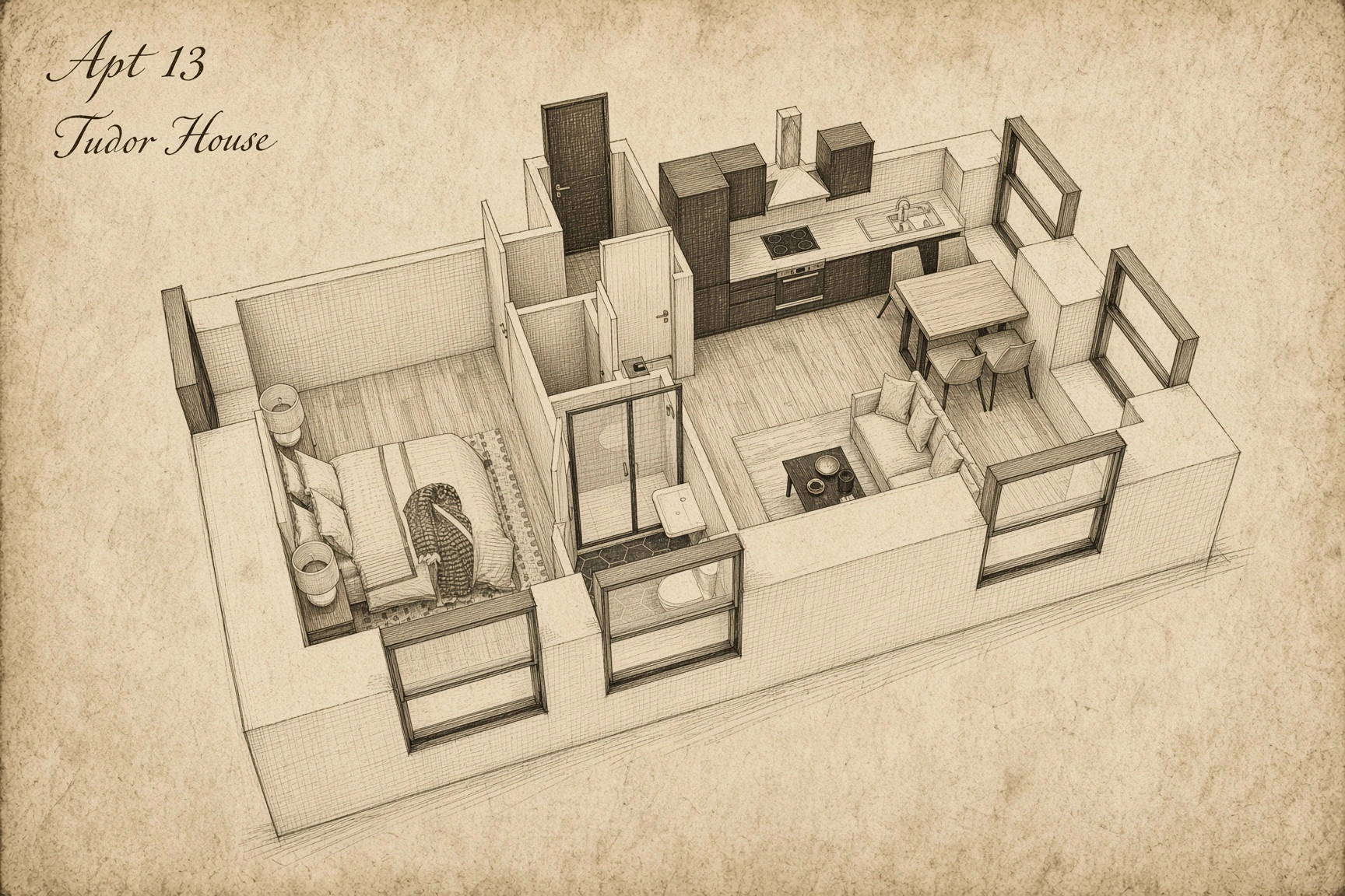 Apartment 13 floor plan